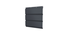 Софит металлический полная перфорация 0,45 PE с пленкой RAL 7024 мокрый асфальт