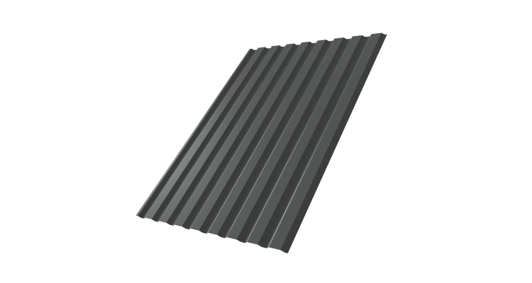 Профнастил С20А 0.45 Drap RAL 7016 антрацитово-серый