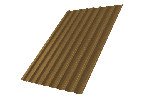 Профнастил С20В 0,45 Print Elite Honey Wood TwinColor