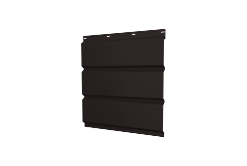 Софит металлический полная перфорация 0,45 PE с пленкой RAL 9005 черный