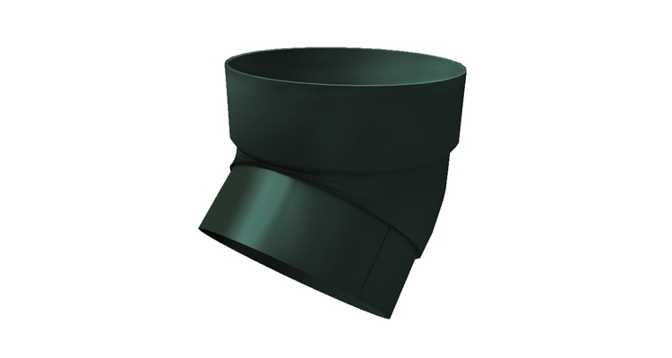 Колено трубы 45 град. ПВХ Grand Line зеленый (RAL 6005)