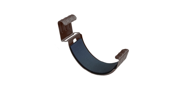 Соединитель желоба GL 125 мм Мatt RAL 8017 шоколад