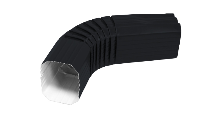 Колено прямоугольное Vortex RAL 7024 мокрый асфальт