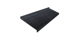 Отлив простой 250 0,45 Print Premium Grey Wood TwinColor (2м)