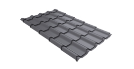 Металлочерепица камея Grand Line 0,45 Drap TX RAL 7004 сигнальный серый