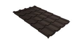 Металлочерепица камея Grand Line 0,45 Drap TX RR 32 темно-коричневый