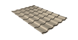 Металлочерепица кредо Grand Line 0,45 Drap TX RAL 1015 светлая слоновая кость