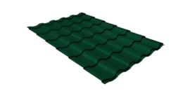 Металлочерепица кредо Grand Line 0,45 Drap TX RAL 6005 зеленый мох