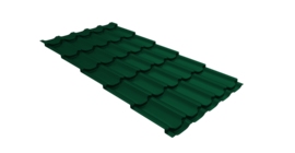 Металлочерепица квинта плюс 0,45 Drap ST RAL 6005 зеленый мох