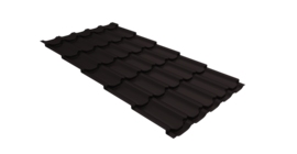 Металлочерепица квинта плюс 0,45 Drap TX RAL 9005 черный