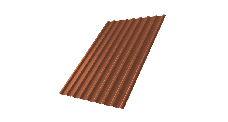 Профнастил С20R 0,45 Drap TX RAL 8004 терракота