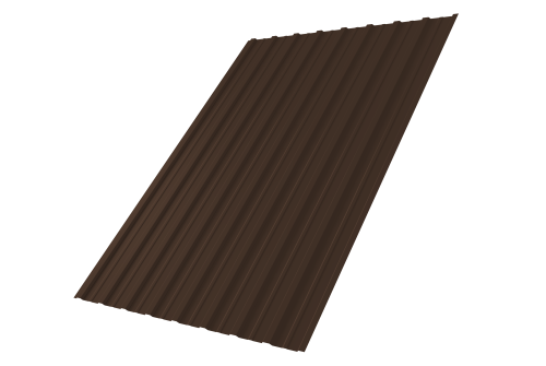 Профнастил С10A 0,5 Satin Matt TX RAL 8017 шоколад