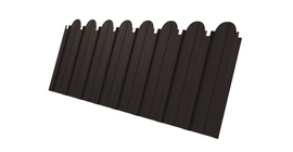 Профнастил C10A фигурный 0.5 Satin Matt RR 32 темно-коричневый