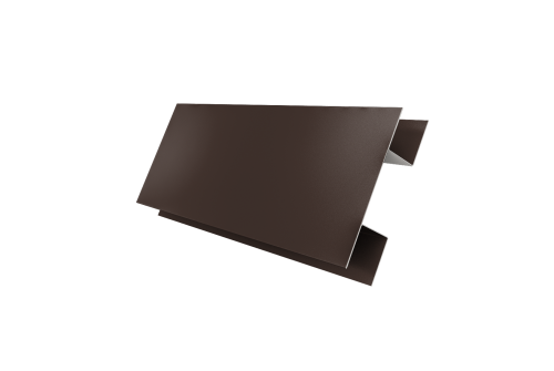 Планка H-образная Блок-хаус new 0,45 Drap TX RAL 8017 шоколад (2м)