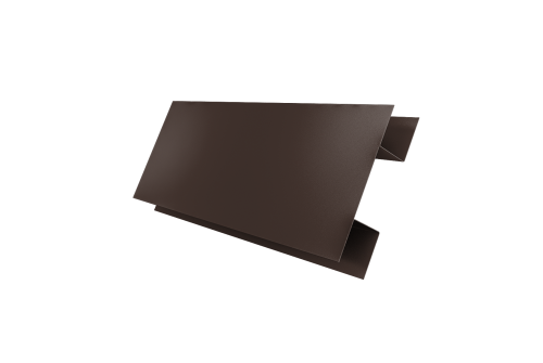 Планка H-образная Блок-хаус new 0,45 Drap TwinColor RAL 8017 шоколад (2м)