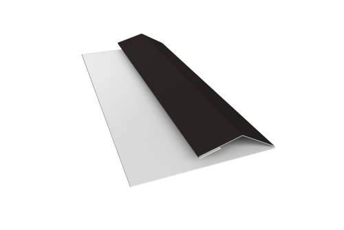 Планка финишная Блок-хаус new 0,5 Satin Matt RAL 9005 черный (3м)