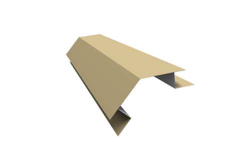 Планка угла внешнего сложного 135 градусов Блок-хаус new 0,45 PE с пленкой RAL 1014 слоновая кость (2м)