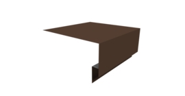 Планка околооконная сложная Блок-хаус new 250х75х27 0,5 Satin с пленкой RAL 8017 шоколад (2м)