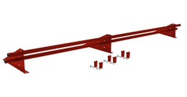 Снегозадержатель трубчатый для фальцевой кровли Optima RAL 3020 3м