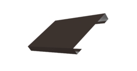 Ламель лицевая 150 забора жалюзи Texas 0.45 Drap ST с пленкой RR 32 темно-коричневый