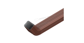 Труба водосточная с коленом Металл Профиль БЮДЖЕТ 76х102х3000 RAL 8017