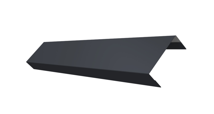 Ламель лицевая 50 забора жалюзи Texas 0.45 PE-Double с пленкой RAL 7024 мокрый асфальт