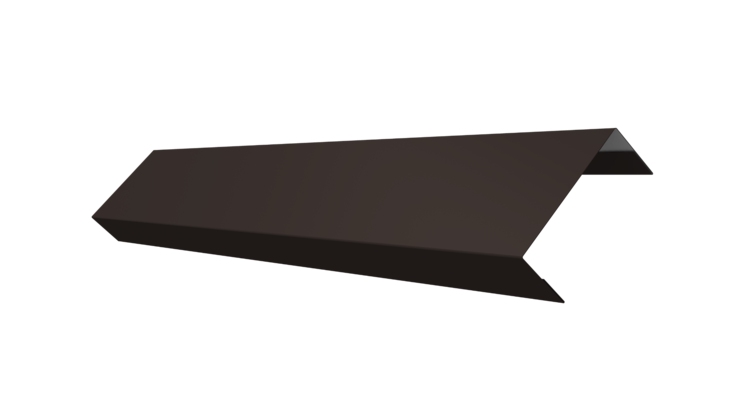 Ламель обратная 50 забора жалюзи Texas 0.45 Drap ST с пленкой RR 32 темно-коричневый