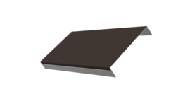 Ламель обратная 125 забора жалюзи Texas 0.45 Drap TX RR 32 темно-коричневый