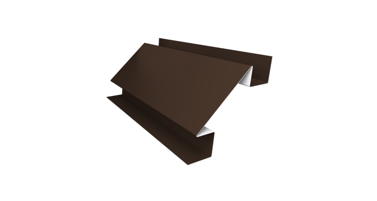 Планка угла внутреннего сложного Экобрус Grand Line 0,5 Drap RAL 8017 шоколад (2м)