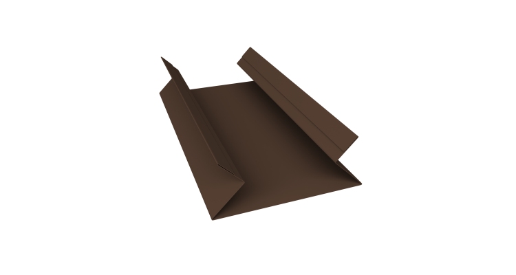 Планка угла внутреннего составная верхняя 0,45 Drap TwinColor RAL 8017 шоколад (3м)