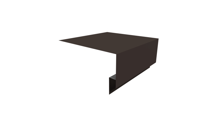 Планка околооконная сложная Экобрус Grand Line 200х75х25 0,5 Satin Matt RR 32 темно-коричневый (3м)