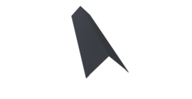 Угол внешний 110х110 0,45 Drap TX RAL 7024 мокрый асфальт (3м)