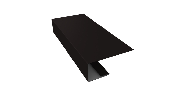 J-Профиль 18мм 0,5 Drap TX RAL 9005 черный (2м)