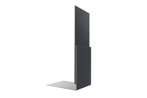 Планка приемная оконная 0,5 Satin с пленкой RAL 7024 мокрый асфальт (3м)