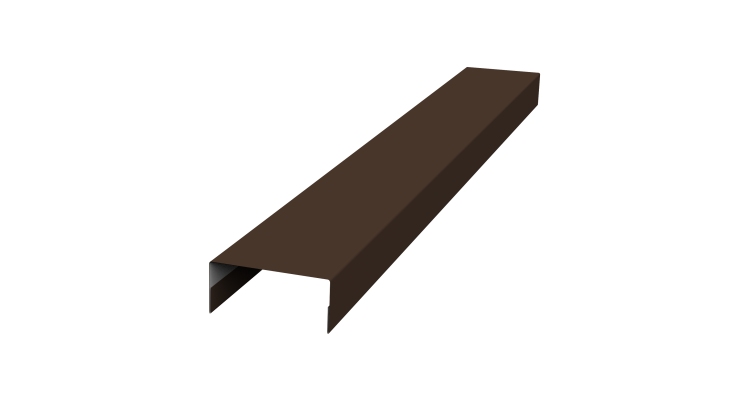 Крышка 30х15 жалюзи Texas 0,5 Satin RAL 8017 шоколад (3м)