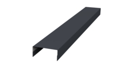 Крышка 30х20 жалюзи Texas 0,45 Drap ST RAL 7024 мокрый асфальт (2,5м)