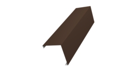 Декоративная накладка на столб универсальная угловая 60х60 для забора жалюзи 0,5 PurLite Matt RAL 8017 шоколад (1,8м)