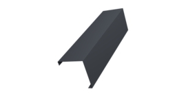 Декоративная накладка на столб универсальная угловая 80х80 для забора жалюзи 0,5 Atlas X RAL 7024 мокрый асфальт (1,8м)