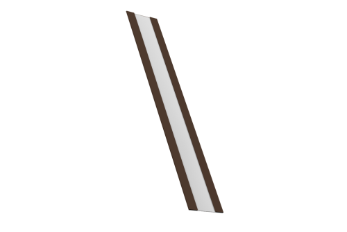 Крепежная планка жалюзи Milan, Milan Slim, Tokyo 0,5 Drap RAL 8017 шоколад (1,8м)